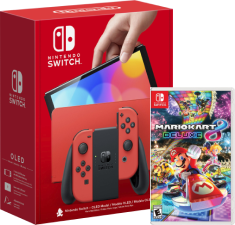 Nintendo Switch OLED Mario Red Edition Console + 1 Mario Game