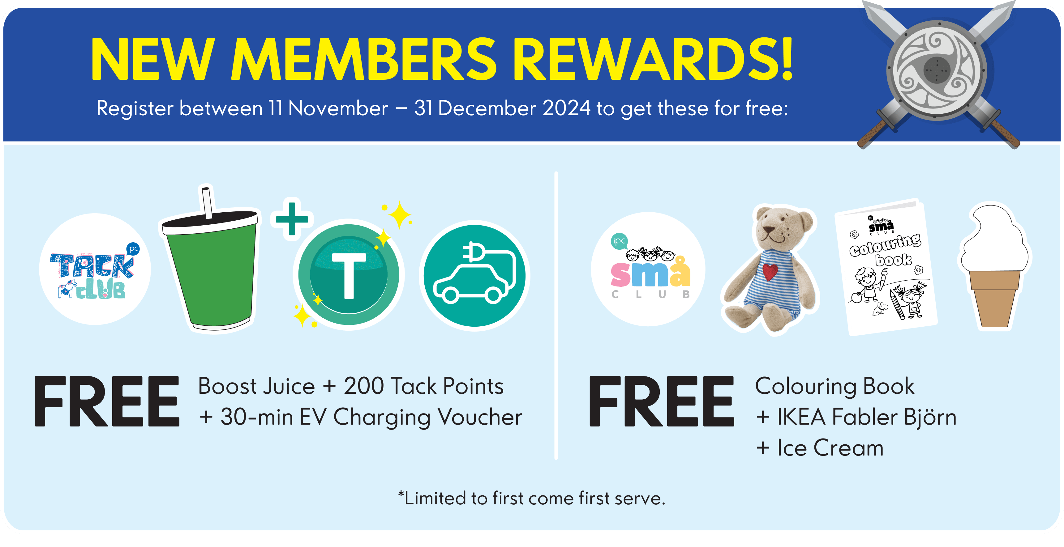 New member rewards