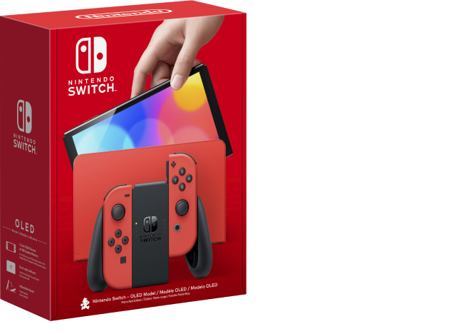 Nintendo Switch OLED Mario Red Edition Console + 1 Mario Game